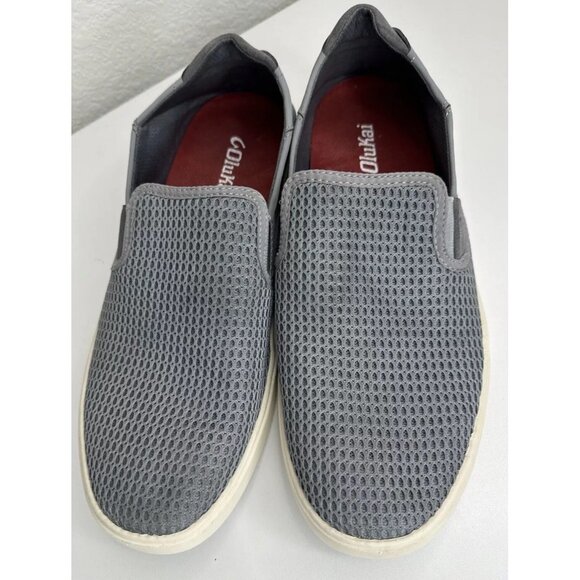 Olukai Men's LAE'AHI Slip On Sneakers Gray Convertible Size 8.5 - Picture 3 of 10